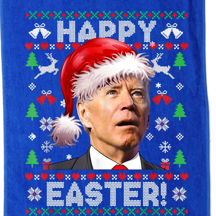 Santa Joe Biden Happy Easter Ugly Christmas Sweater Platinum Collection Golf Towel