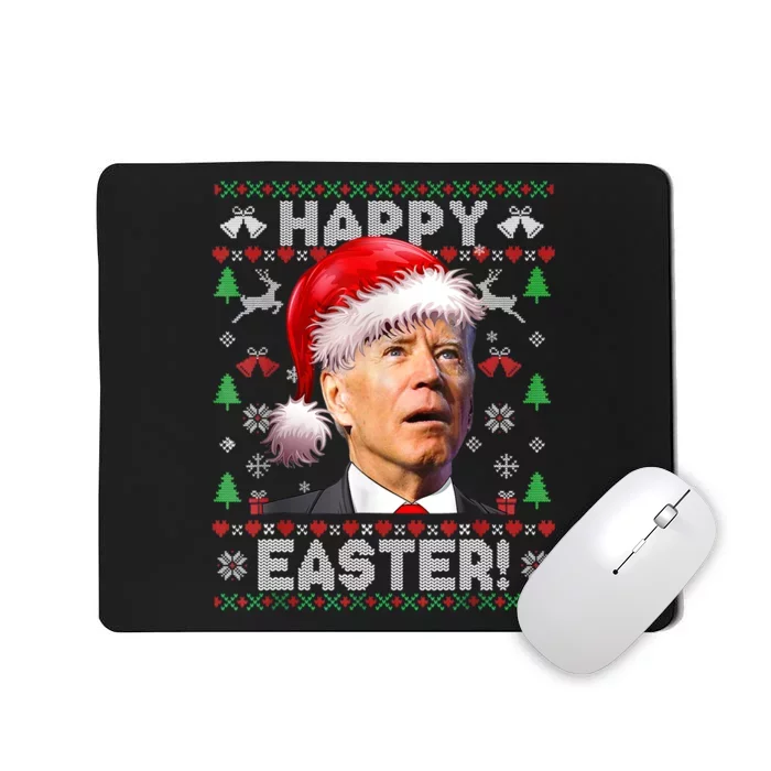 Santa Joe Biden Happy Easter Ugly Christmas Sweater TShirt Mousepad