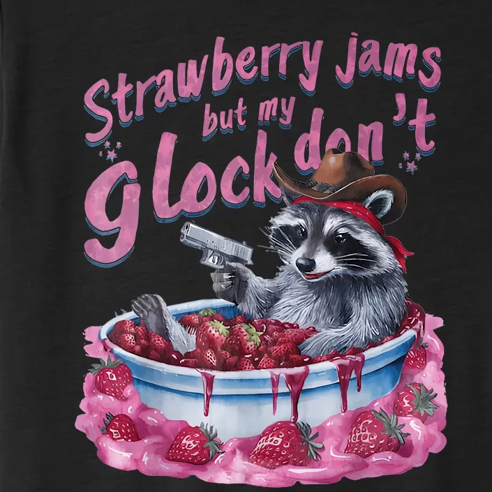 Strawberry Jams But My Dont Funny Raccoon ChromaSoft Performance T-Shirt