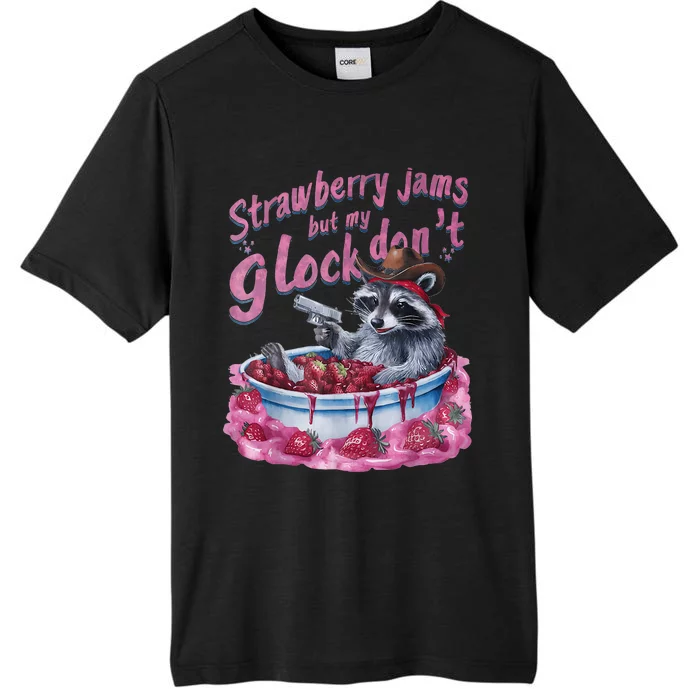 Strawberry Jams But My Dont Funny Raccoon ChromaSoft Performance T-Shirt