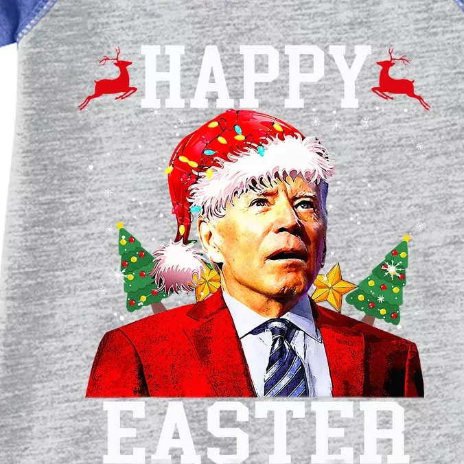 Santa Joe Biden Happy Easter Ugly Christmas Infant Baby Jersey Bodysuit