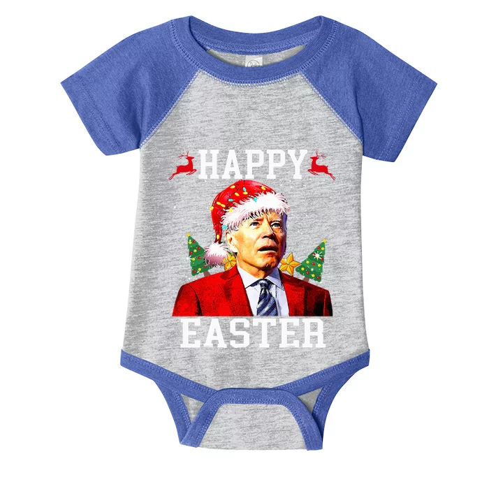 Santa Joe Biden Happy Easter Ugly Christmas Infant Baby Jersey Bodysuit