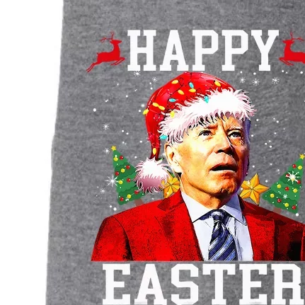 Santa Joe Biden Happy Easter Ugly Christmas Doggie 3-End Fleece Hoodie