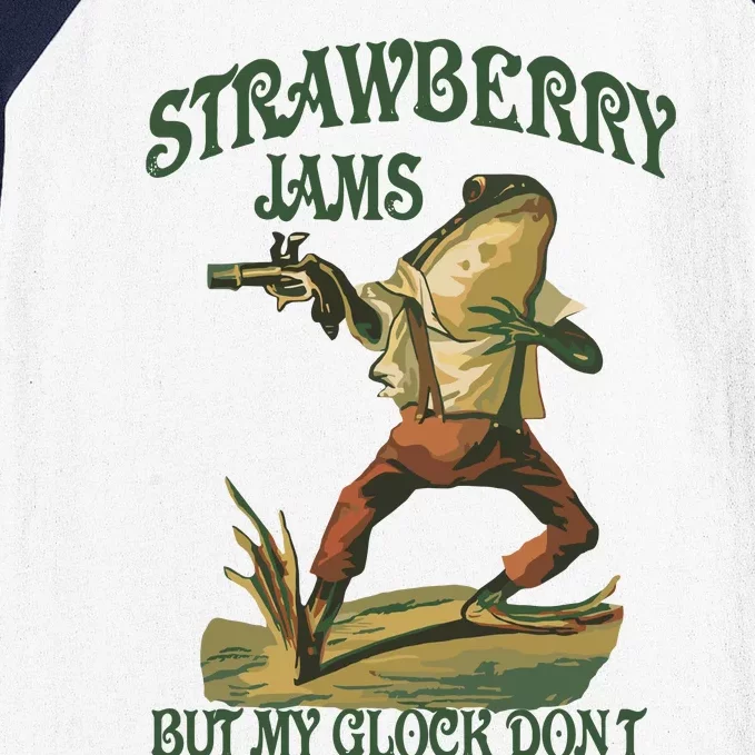 Strawberry Jams But My G.L.O.C.K Dont Baseball Sleeve Shirt