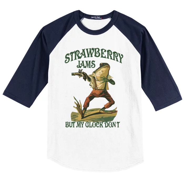 Strawberry Jams But My G.L.O.C.K Dont Baseball Sleeve Shirt