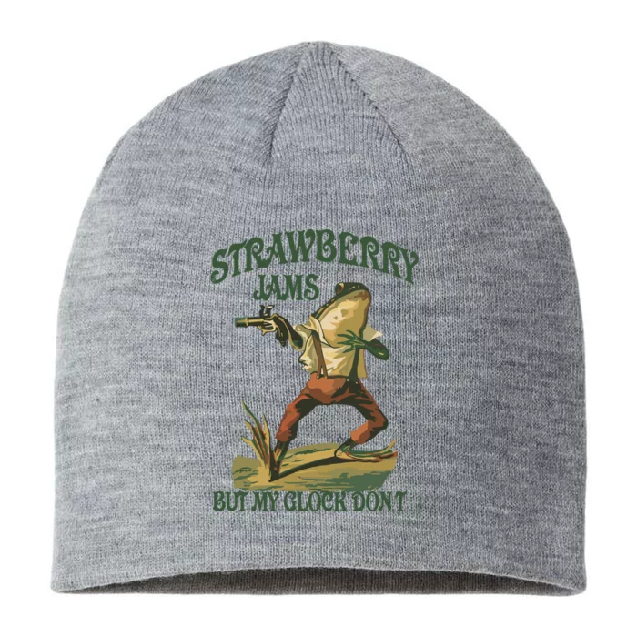 Strawberry Jams But My G.L.O.C.K Dont 8 1/2in Sustainable Knit Beanie