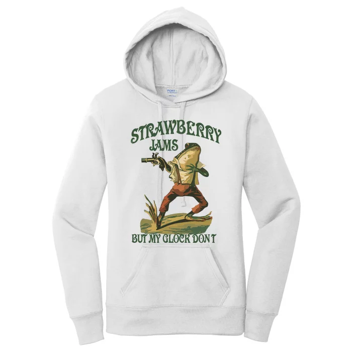 Strawberry Jams But My G.L.O.C.K Dont Women's Pullover Hoodie