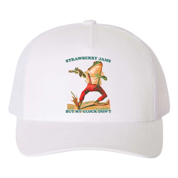 Strawberry Jams But My Gloc K Dont Yupoong Adult 5-Panel Trucker Hat