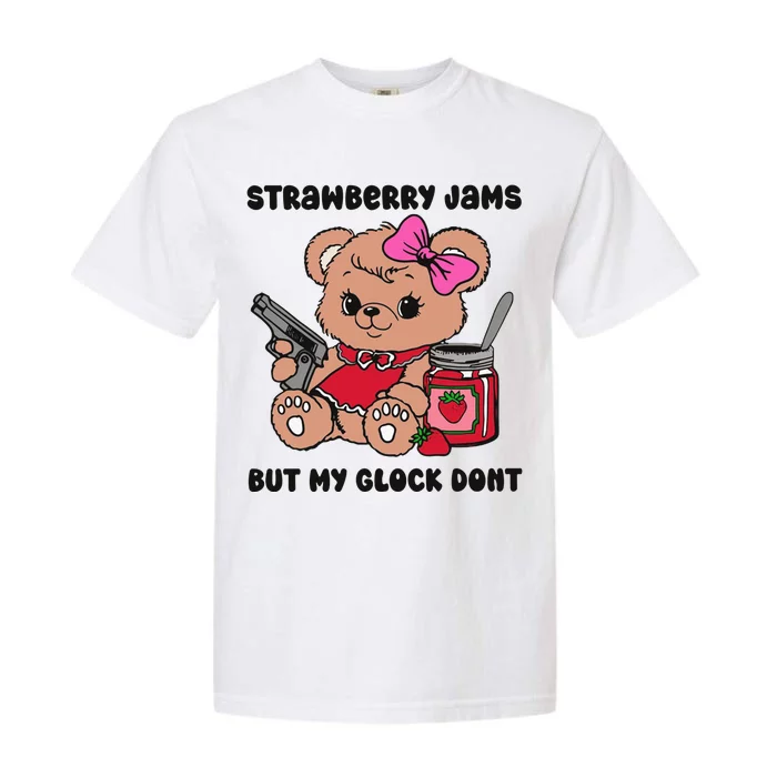 Strawberry Jams But My Gun Dont Funny Meme Garment-Dyed Heavyweight T-Shirt