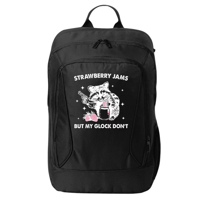 Strawberry Jams But My Glock Dont Funny Raccoon City Backpack