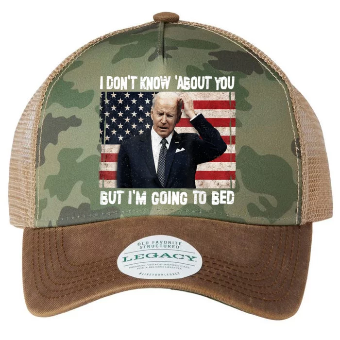 Sleepy Joe Biden Im Going To Bed Politicla Funny Quote Legacy Tie Dye Trucker Hat