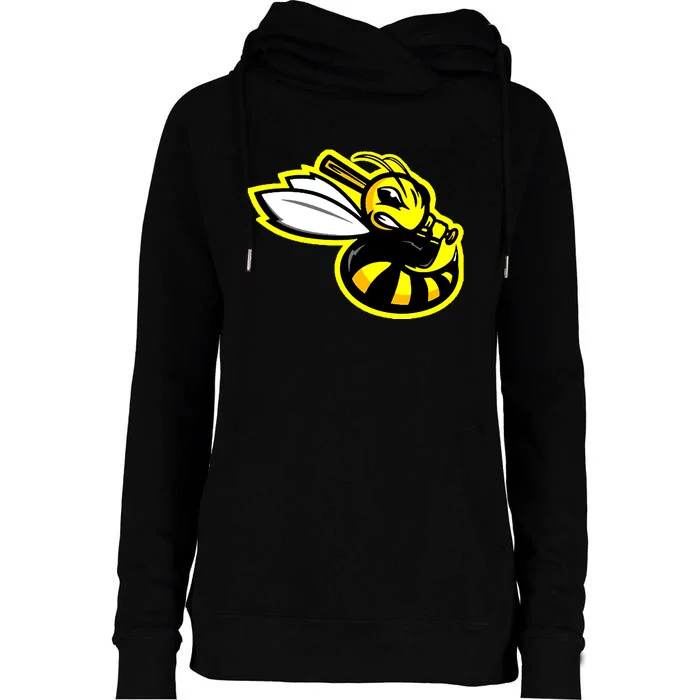 San Jose Bees California League Baseball Vintage Logo Womens Funnel Neck Pullover Hood