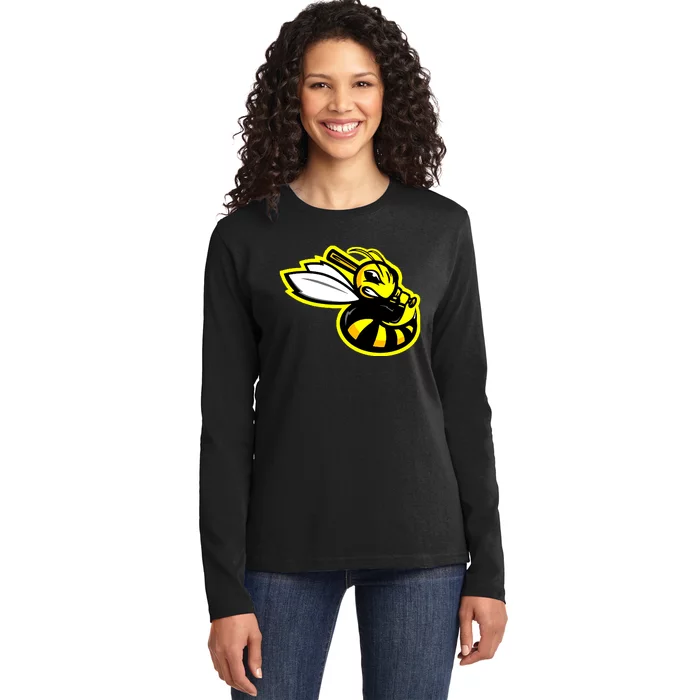 San Jose Bees California League Baseball Vintage Logo Ladies Long Sleeve Shirt