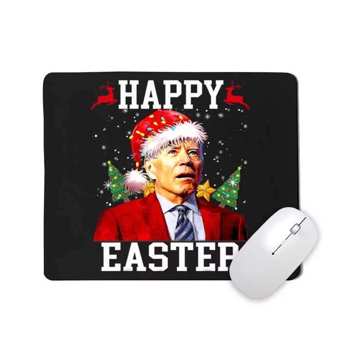 Santa Joe Biden Happy Easter Ugly Christmas Mousepad