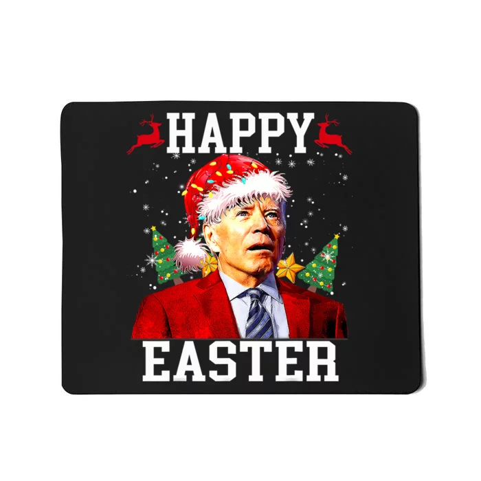 Santa Joe Biden Happy Easter Ugly Christmas Mousepad