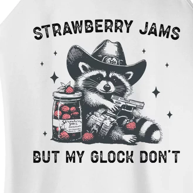 Strawberry Jams But My G.L.O.C.K Dont Women’s Perfect Tri Rocker Tank