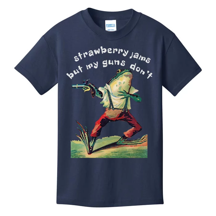 Strawberry Jams But My Gun DonT Funny Saying Kids T-Shirt