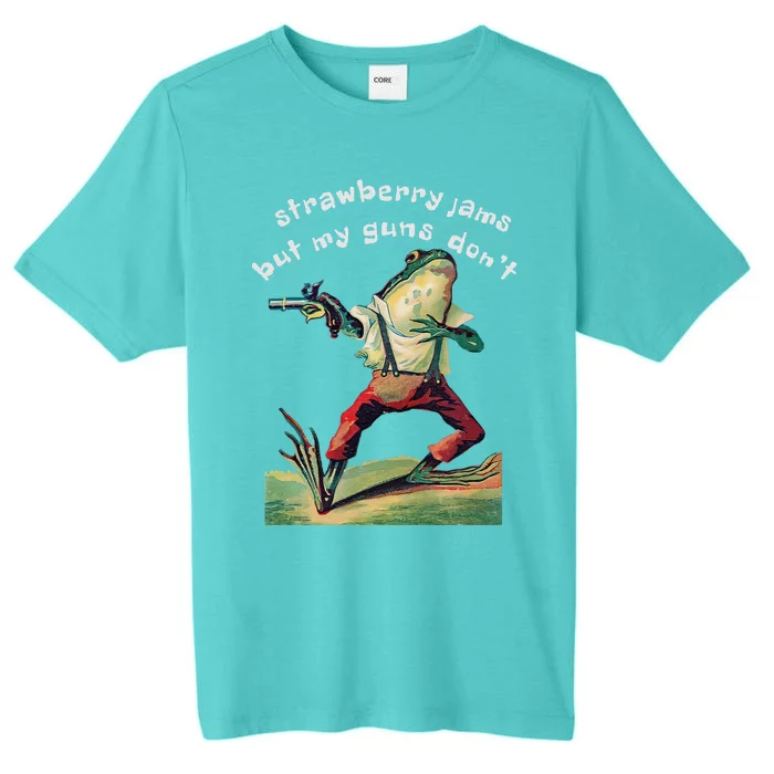 Strawberry Jams But My Gun DonT Funny Saying ChromaSoft Performance T-Shirt