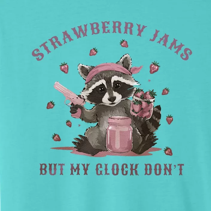 Strawberry Jams But My Dont Funny Raccoon ChromaSoft Performance T-Shirt