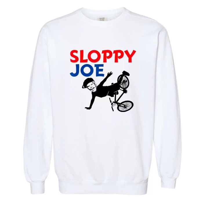 Sloppy Joe Bicycle Funny Sarcastic Garment-Dyed Sweatshirt