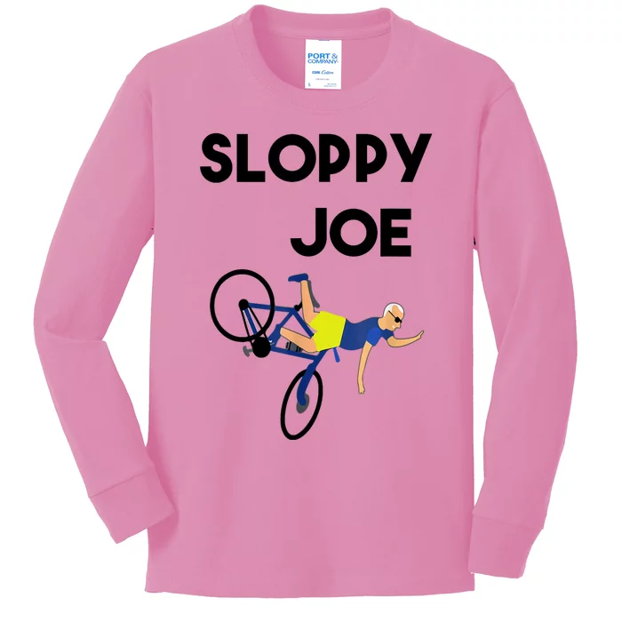 Sloppy Joe Bicycle Funny Sarcastic Kids Long Sleeve Shirt