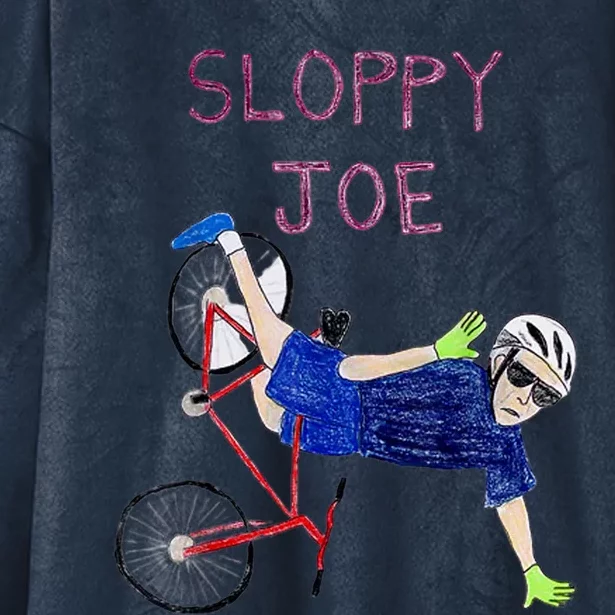 Sloppy Joe Bicycle Funny Sarcastic Hooded Wearable Blanket