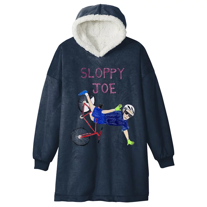 Sloppy Joe Bicycle Funny Sarcastic Hooded Wearable Blanket