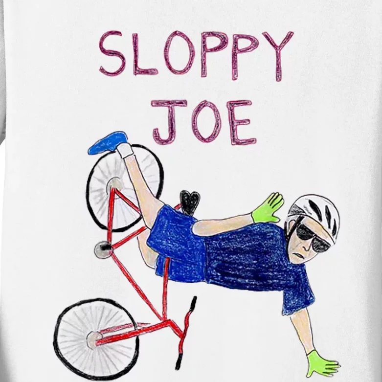 Sloppy Joe Bicycle Funny Sarcastic Kids Long Sleeve Shirt