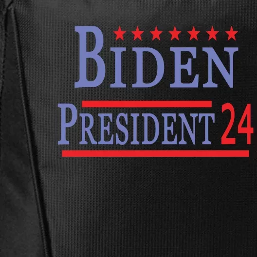 Support Joe Biden For President 2024 Presidential Election Long Sleeve City Backpack