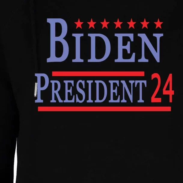 Support Joe Biden For President 2024 Presidential Election Long Sleeve Womens Funnel Neck Pullover Hood