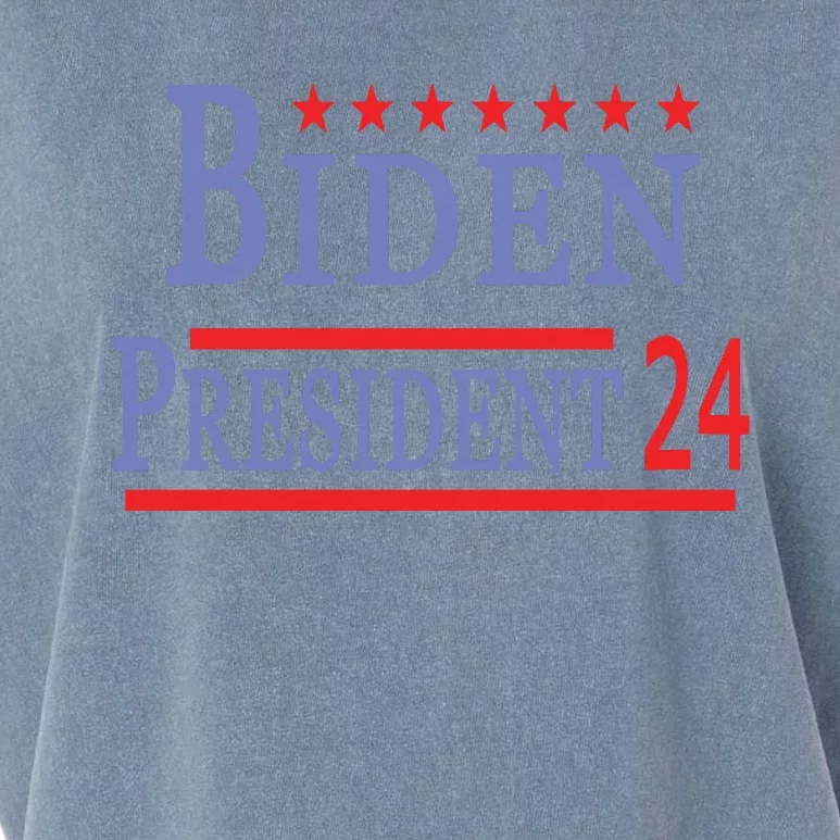 Support Joe Biden For President 2024 Presidential Election Long Sleeve Garment-Dyed Women's Muscle Tee