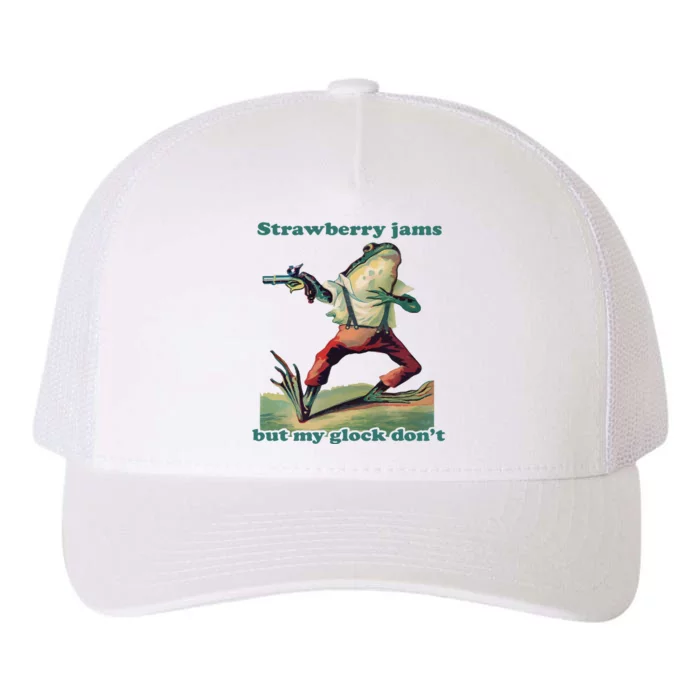 Strawberry Jams But My Glo.Ck Dont Yupoong Adult 5-Panel Trucker Hat