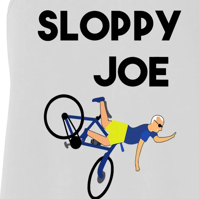 Sloppy Joe Bicycle Funny Sarcastic Women's Racerback Tank