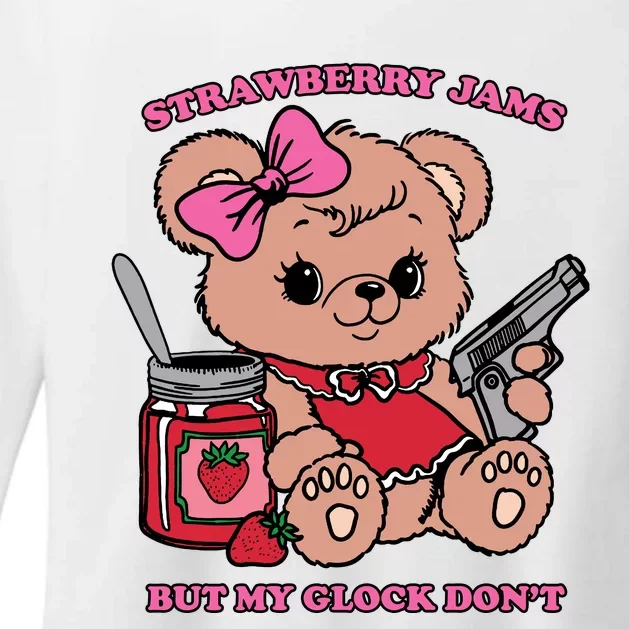 Strawberry Jams But My Guns Don’T. Womens CVC Long Sleeve Shirt