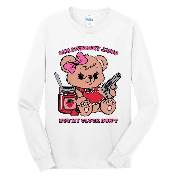 Strawberry Jams But My Guns Don’T. Tall Long Sleeve T-Shirt