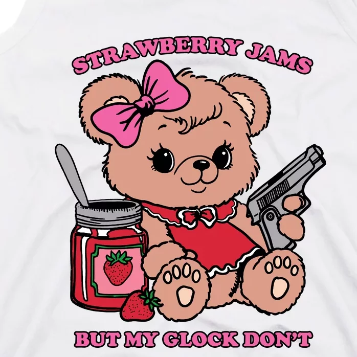 Strawberry Jams But My Guns Don’T. Tank Top