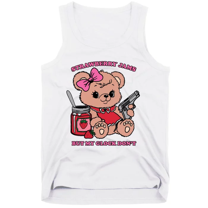 Strawberry Jams But My Guns Don’T. Tank Top