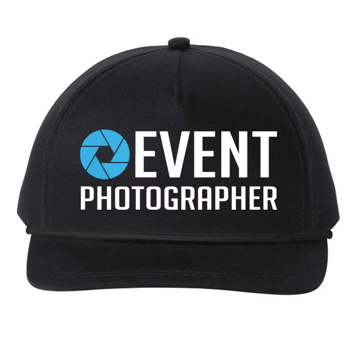 Staff Job Back Printed Event Photographer Snapback Five-Panel Rope Hat