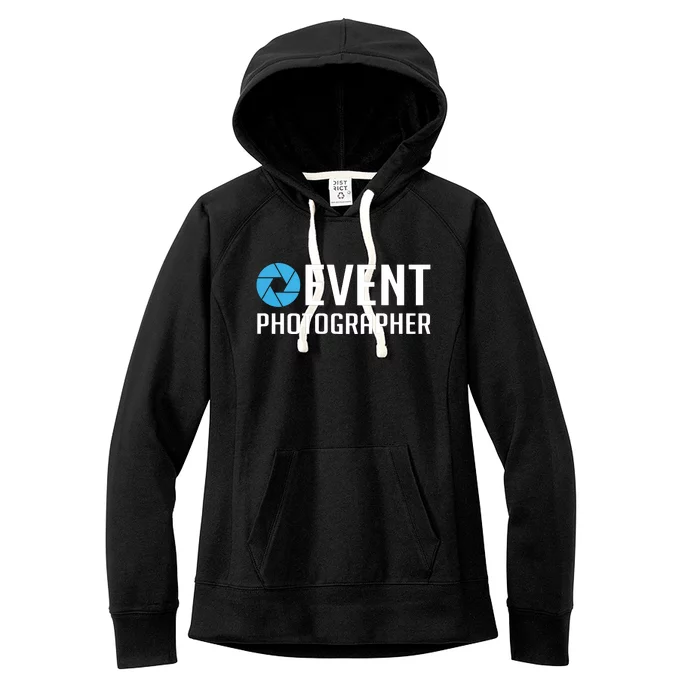 Staff Job Back Printed Event Photographer Women's Fleece Hoodie