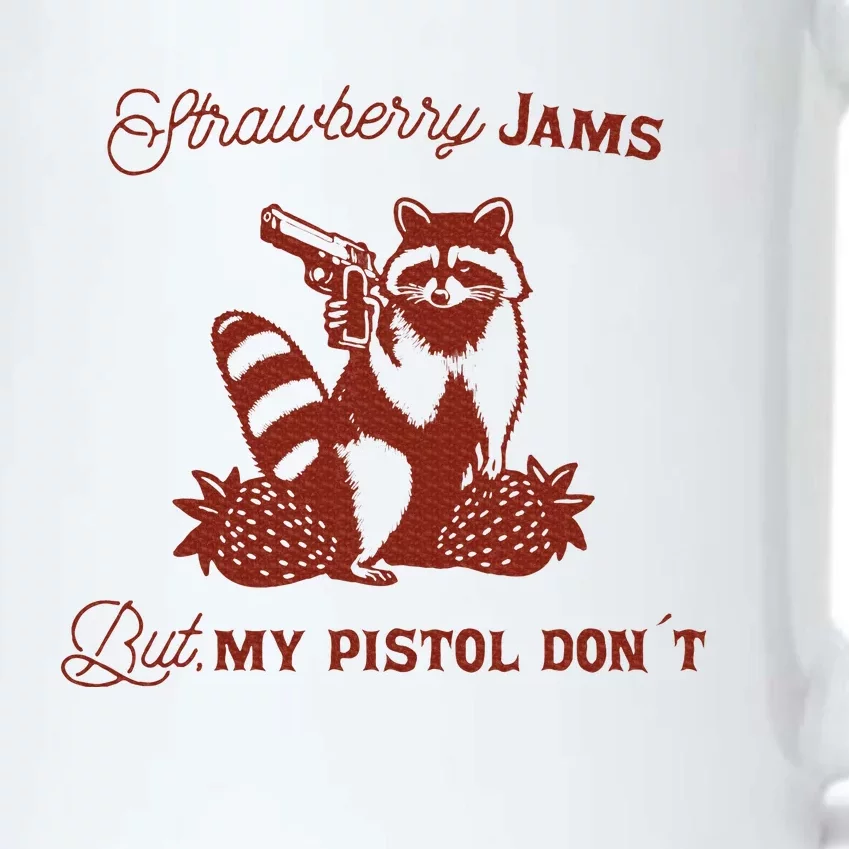 Strawberry Jams But My Pistol DonT Racoon Black Color Changing Mug