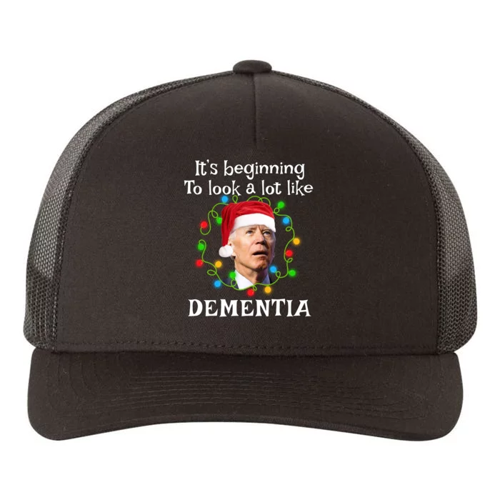 Santa Joe Biden It’s Beginning To Look A Lot Like Dementia Yupoong Adult 5-Panel Trucker Hat