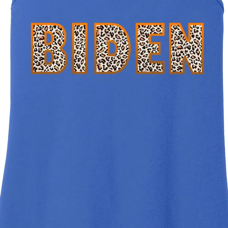 Support Joe Biden Leopard Print Trendy Biden Supporters Gift Cute Gift Ladies Essential Tank