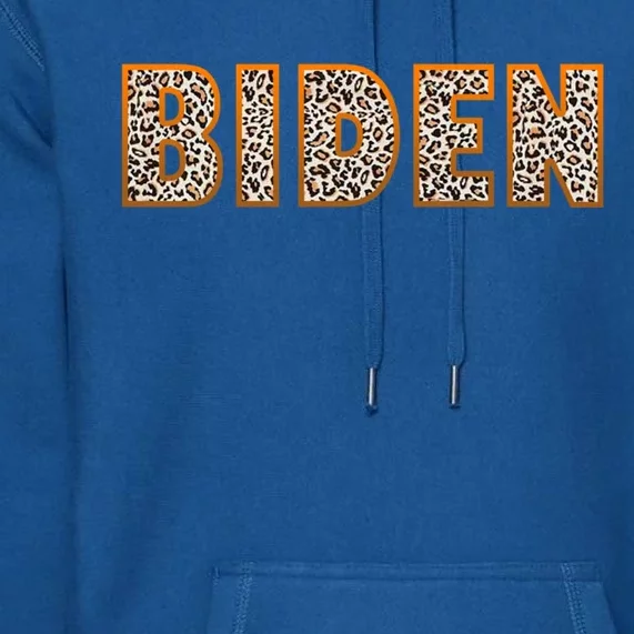 Support Joe Biden Leopard Print Trendy Biden Supporters Gift Cute Gift Premium Hoodie