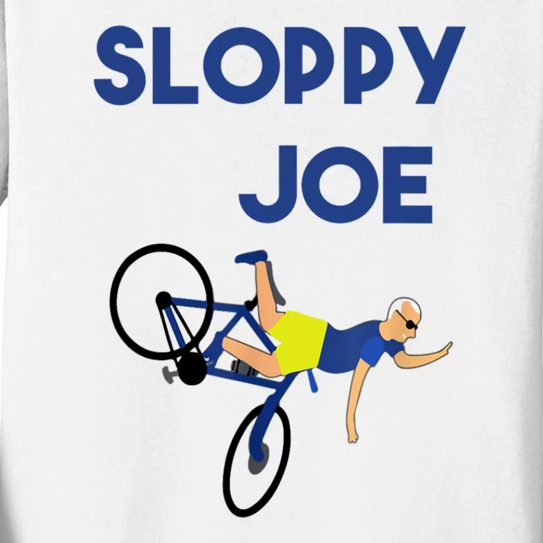 Sloppy Joe Bicycle Funny Sarcastic Kids Long Sleeve Shirt