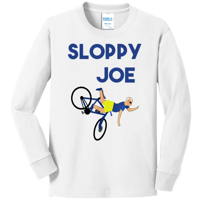 Sloppy Joe Bicycle Funny Sarcastic Kids Long Sleeve Shirt