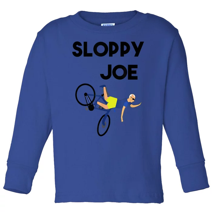 Sloppy Joe Bicycle Funny Sarcastic Toddler Long Sleeve Shirt