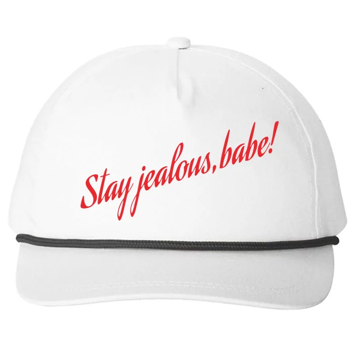 Stay Jealous Babe Snapback Five-Panel Rope Hat