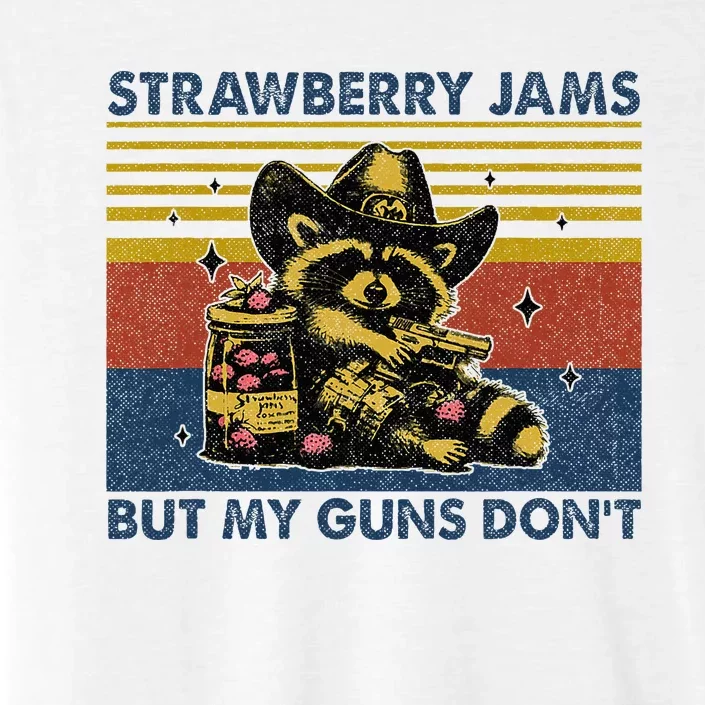 Strawberry Jams But My Toy Dont Western Cowboy Raccoon ChromaSoft Performance T-Shirt