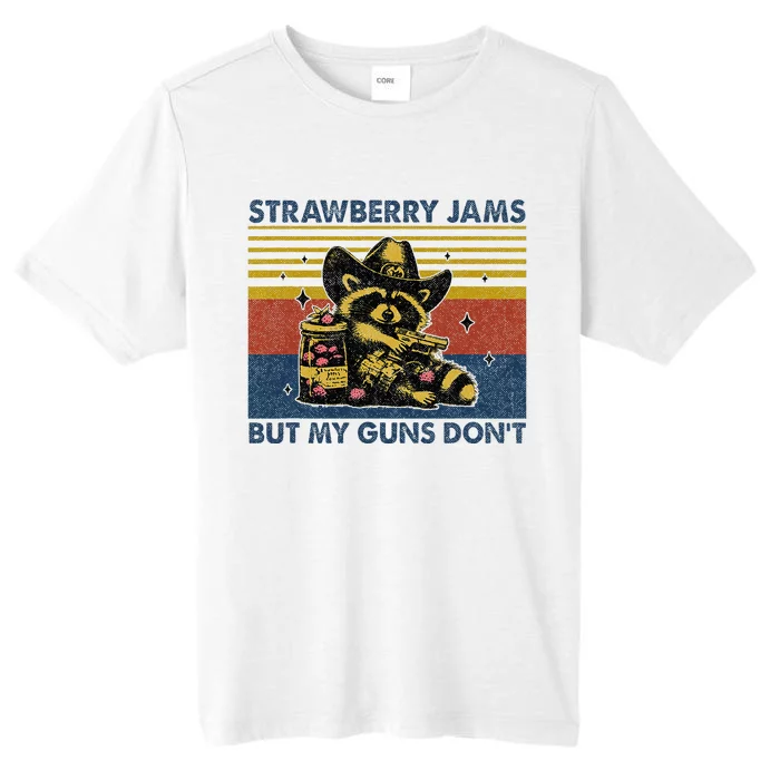 Strawberry Jams But My Toy Dont Western Cowboy Raccoon ChromaSoft Performance T-Shirt