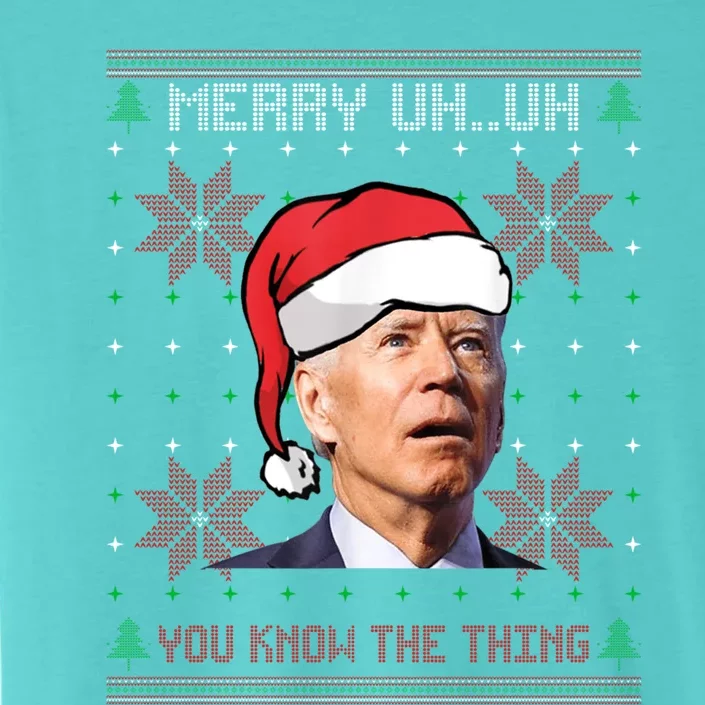 Santa Joe Biden Merry Uh Uh Christmas Ugly Pajama Xmas Gift ChromaSoft Performance T-Shirt